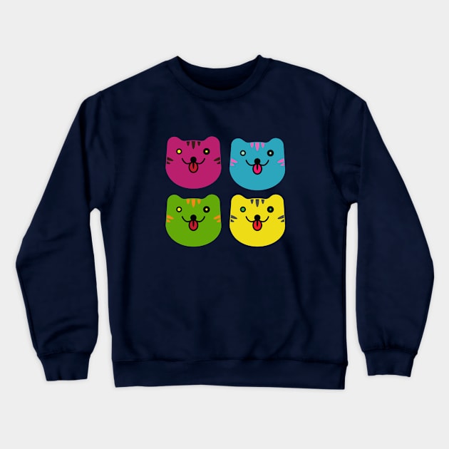 Cats Crewneck Sweatshirt by Bongonation